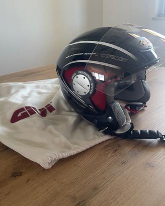 Casco jet GIVI Hps 10.4 con visiera e sacca origin