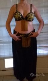 Costume danza del ventre nero e oro