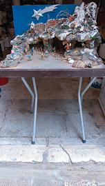 Antico presepe in sughero 