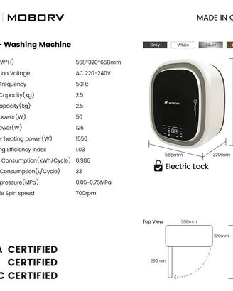 Lavatrice Automatica per Camper e Roulotte
