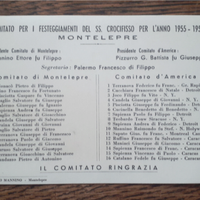 cartolina montelepre sicilia festa crocifisso 1955