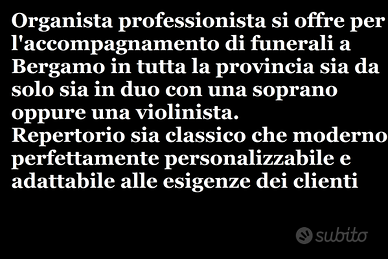 Musica funerale Bergamo
