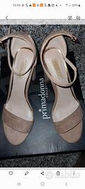 scarpe in pelle scamosciata beige 37