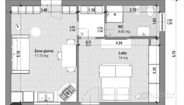 Bilocale ideale coppia barriera di milano