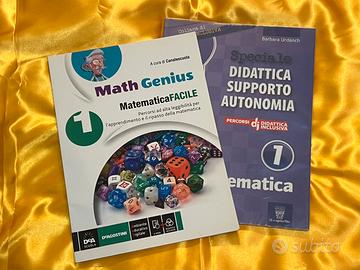 Due libri 1 anno medie matematica DSA / BES