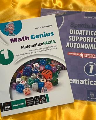 Due libri 1^ media matematica DSA / BES - NUOVI