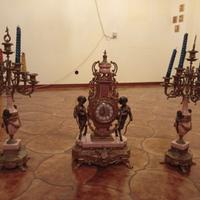 Trittico orologio da camino