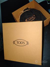 cintura uomo T'ODS pelle intrecciata scamosciata