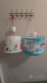 Coppia lampadari camera bimbi