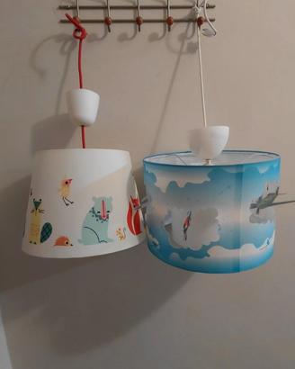 Coppia lampadari camera bimbi