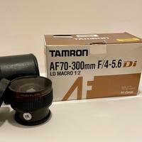 Obiettivo Tamron AF 70-300 + Fisheye Marumi Canon