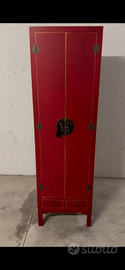 Armadio orientale cinese rosso elegante