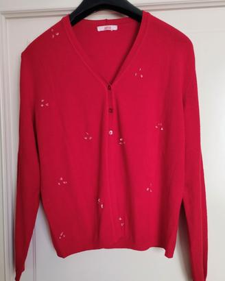 Cardigan donna rosso Janis