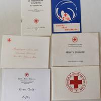 10 cartoncini di inviti ad eventi Croce Rossa