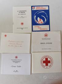 10 cartoncini di inviti ad eventi Croce Rossa