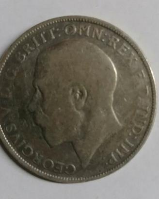 1 Florin 1923 Inghilterra Giorgio V Argento 10.9g