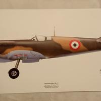 Poster Stampa Regia Supermarine Spitfire Airacobra