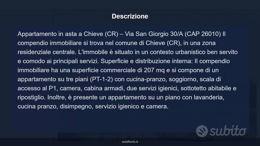 Appartamento – Chieve - Vista 5