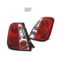 FARI PER FIAT 500 07- ROSSO BIANCO LOOK LEXUS