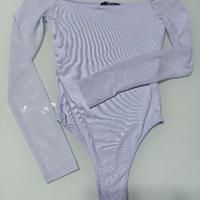 body lilla manica tulle trasparente