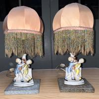 Coppia Abat jour ceramica tipo Lenci