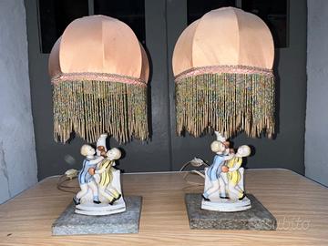 Coppia Abat jour ceramica tipo Lenci