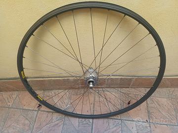 Ruota bici con mozzo dinamo