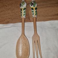 posate legno ceramica 