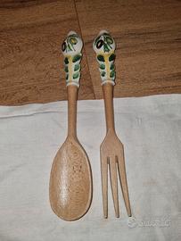 posate legno ceramica 