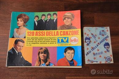 Album figurine 120 assi della canzone Sorrisi 1966