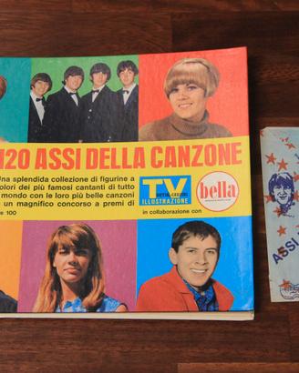 Album figurine 120 assi della canzone Sorrisi 1966