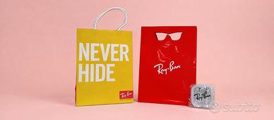 Set Ray-Ban Nuovo – 2 Sacchetti + Cuffie Originali