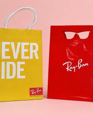 Set Ray-Ban Nuovo – 2 Sacchetti + Cuffie Originali