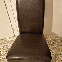 Sedie-poltrone marroni