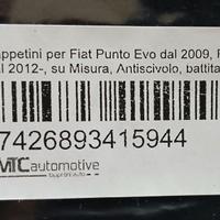 Tappetini della MTC automotive per Fiat Punto Evo