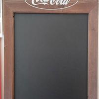 Lavagna Coca-Cola in legno – stile vintage pub – n