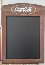 Lavagna Coca-Cola in legno – stile vintage pub – n
