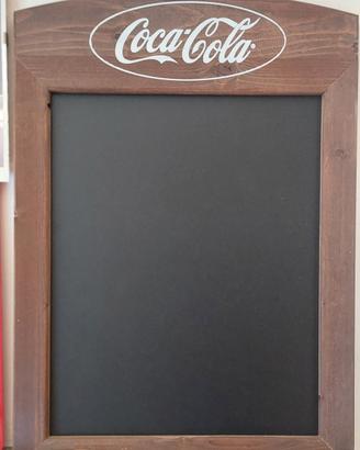 Lavagna Coca-Cola in legno – stile vintage pub – n