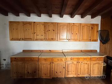 Cucina completa in legno 3,45m