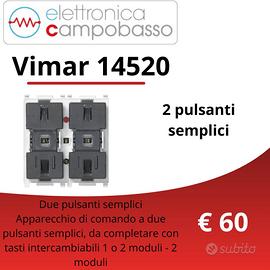 Pulsanti Vimar 14520, 14521, 14525, 14527, 14546