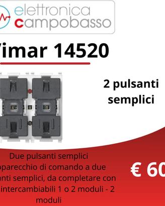 Pulsanti Vimar 14520, 14521, 14527, 14546