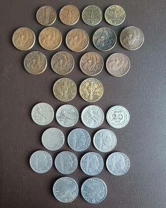 Lotto 28 Monete Regno d’Italia, dal 1908 al 1942