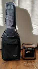 chitarra elettrica e amplificatore