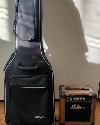 chitarra elettrica e amplificatore