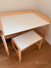 Scrivania e panca Ikea flisat