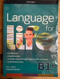 Libro scolastico Language for life B1+