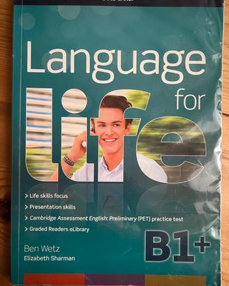 Libro scolastico Language for life B1+