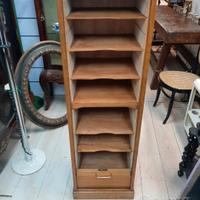 schedario serrandina rovere H150xL53xP35cm 