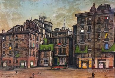 Quadro Milano Sparita 1953 Ernesto Zennaro