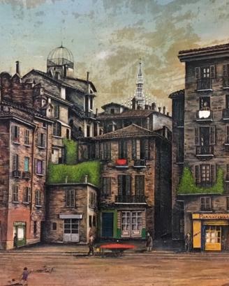 Quadro Milano Sparita 1953 Ernesto Zennaro